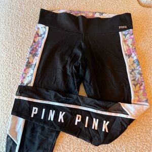 VS PINK ultimate leggings tie dye with mesh